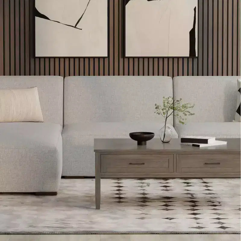 WyndenHall Biggs Center Module Pale Gray