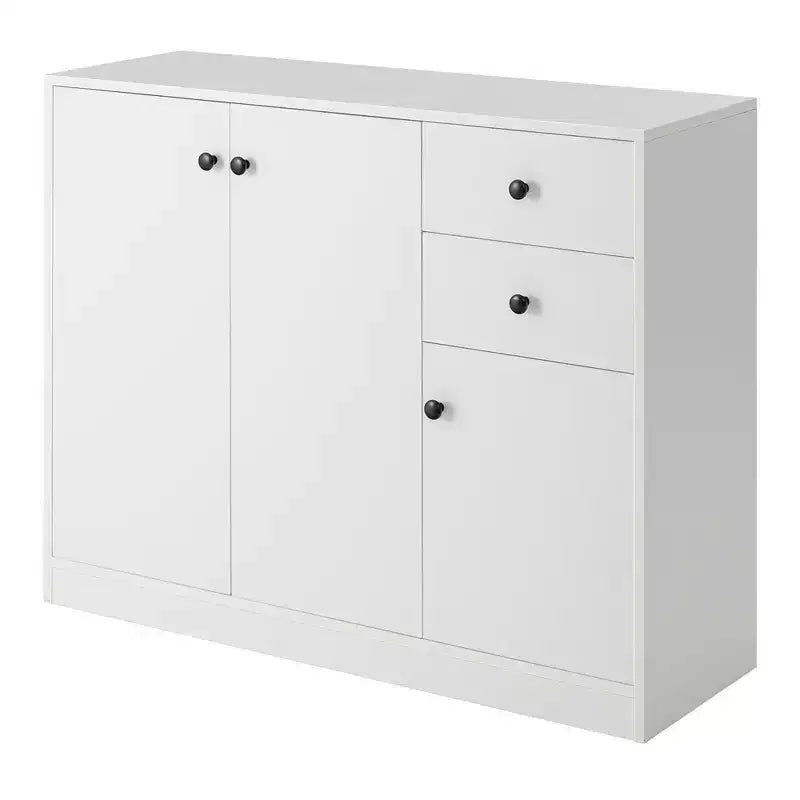 Buffet Cabinet Kitchen Sideboard with 3 Doors, 2 Drawers and Adjustable Shelf