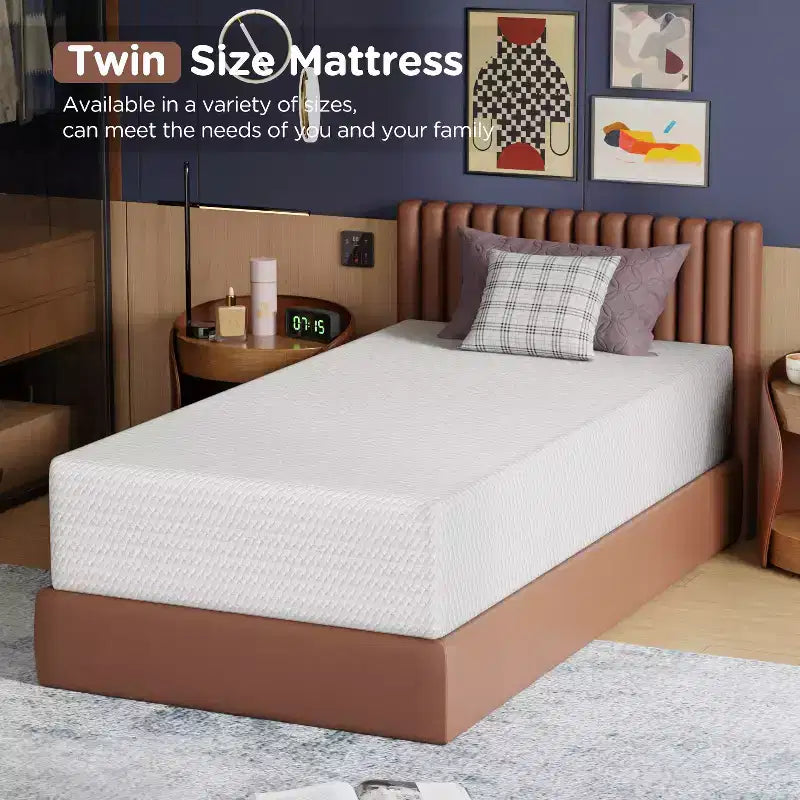 12 Inch Gel Memory Foam Mattress Medium Firmness for Cool Sleep and Pressure Relief