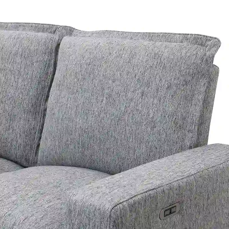 L-Shaped 5-Seater Power Recliner Sofa with USB Port