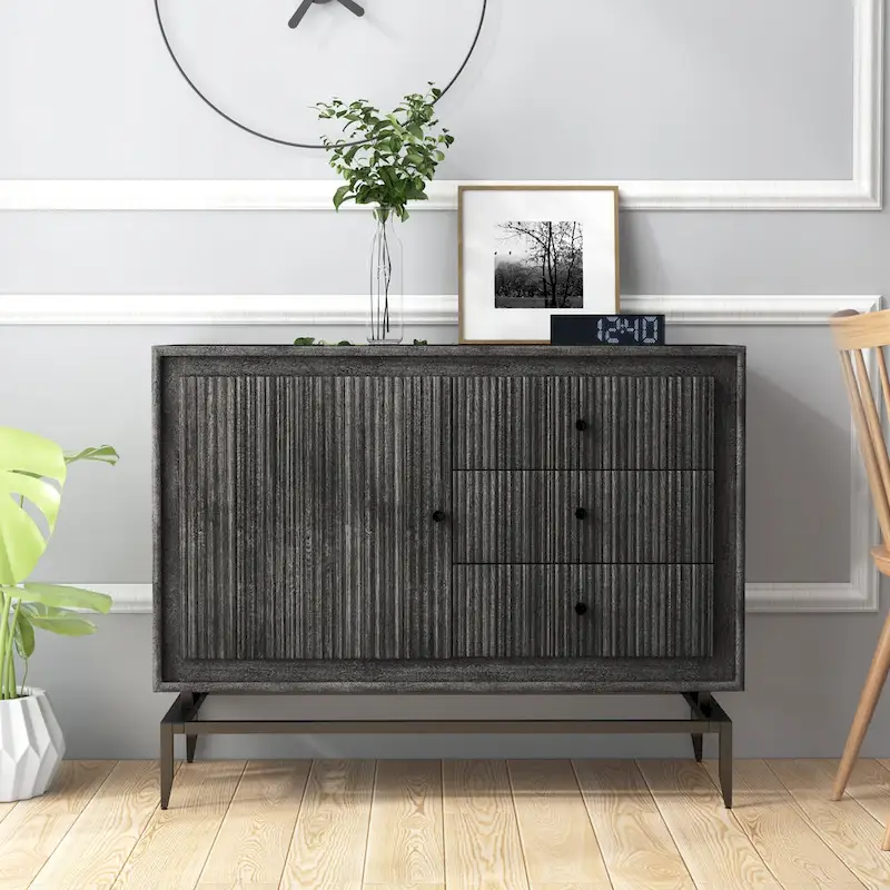 Camilo 3 Drawer Wood Accent Cabinet - 39.5 x 16 x 31