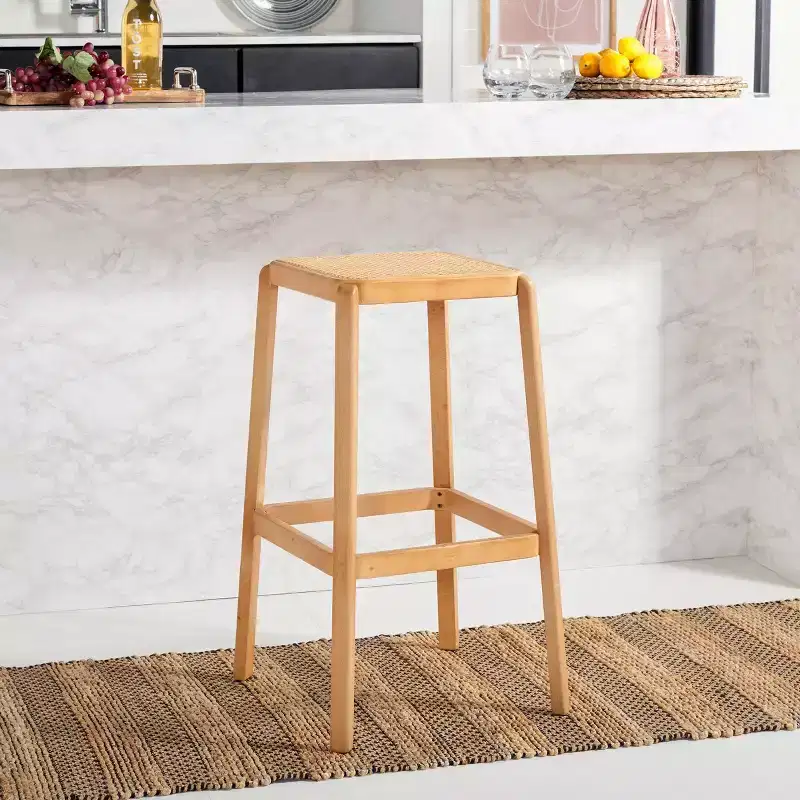 Silus Backless Cane Bar Stool - BST9505 - Safavieh