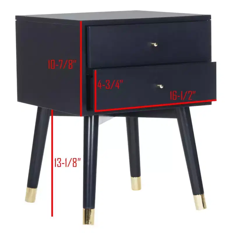 Lyla Retro Nightstand - FOX6234 - Safavieh Couture