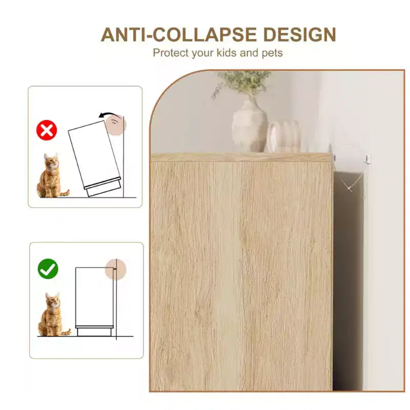 Rattan 7-Drawer Dresser - 55