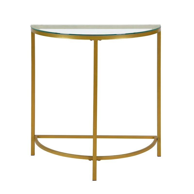 Demilune Console Table - Gold