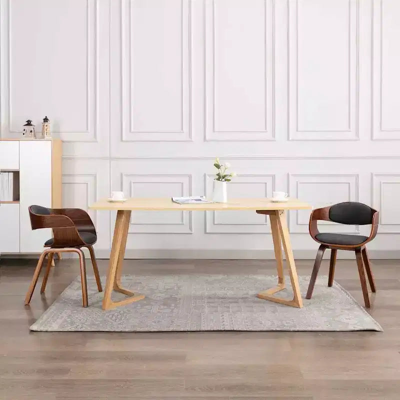 vidaXL Dining Chair Set of 2 Gray