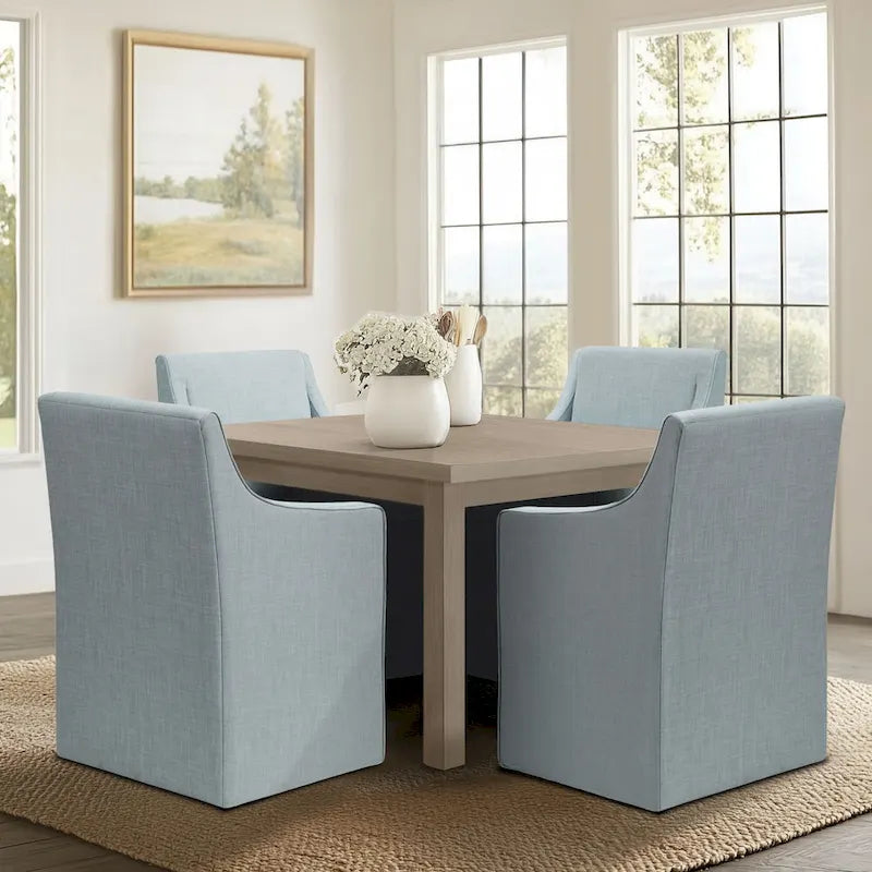 Dining Arm Chair with Casters