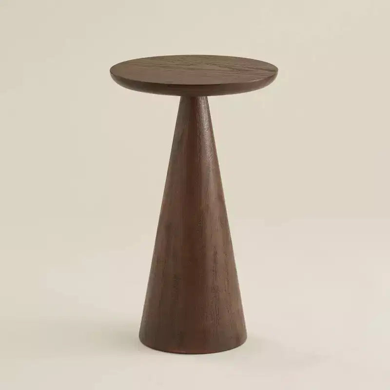 Regency Hill Owen 20 High Rustic Modern Walnut Finish Wood Side Table