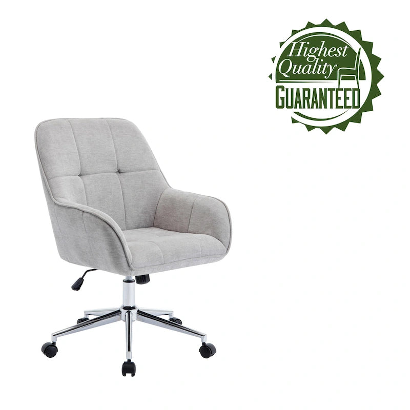 Home Office Chair with Arms, Height Adjustable