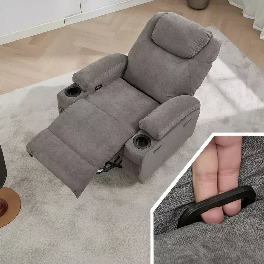 360 Swivel Rocker Recliner Chair with Massage and Heat