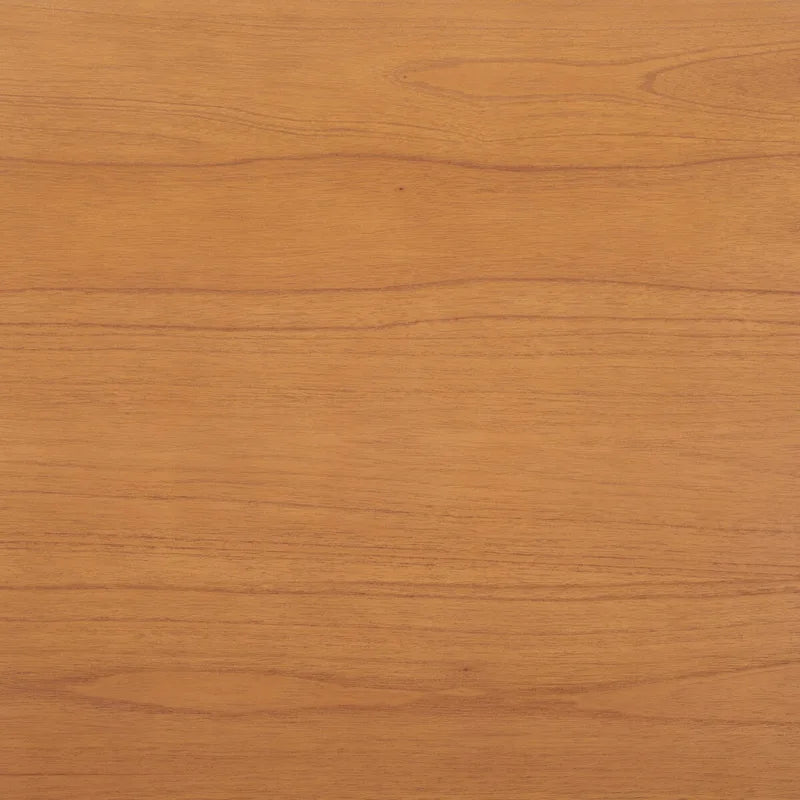 60-Inch Rectangle Dining Table | Mahogany Wood | Seats 8 | Modern Curved Base