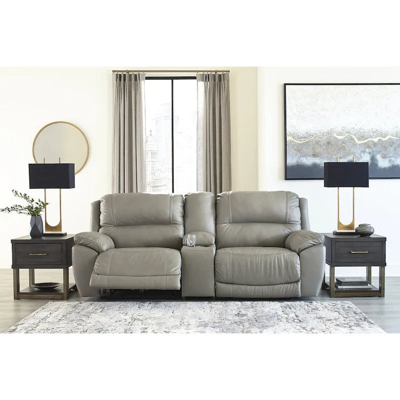3-Piece Power Reclining Sectional Loveseat with Console