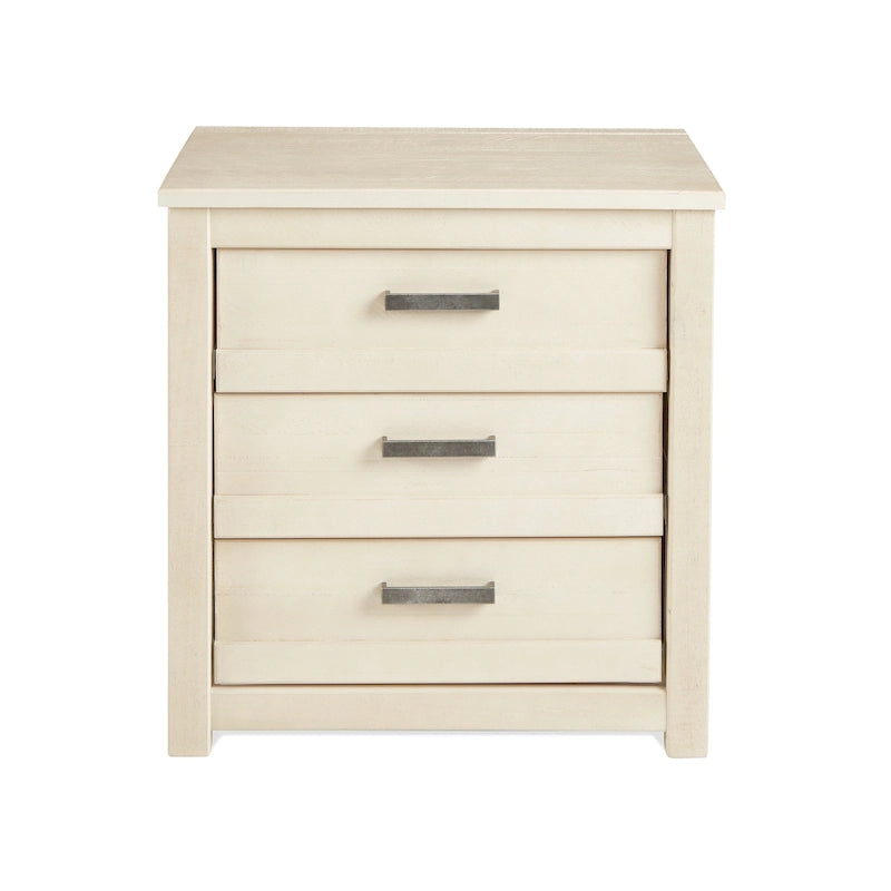 3-Drawer Solid Pine Nightstand