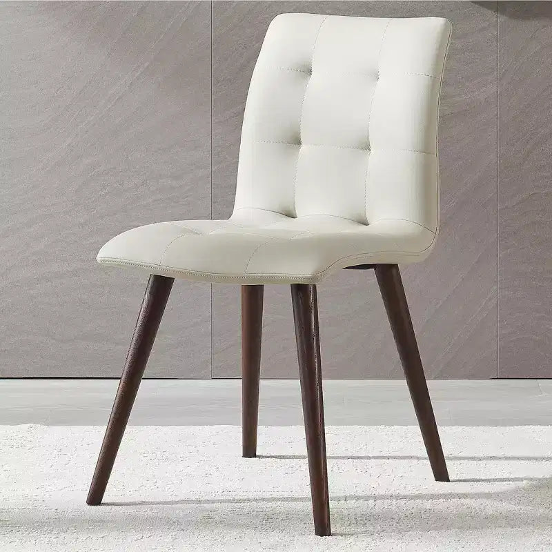 GDFStudio Jadoo Mid-Century Modern Faux Leather Upholstered Dining Chairs (Set of 2)