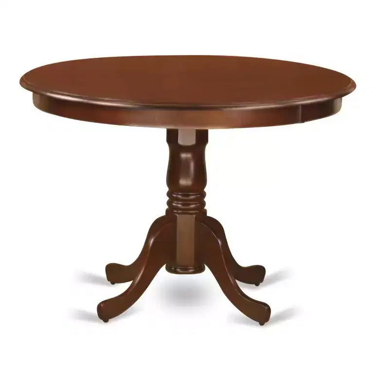 3-Pc Mahogany Finish Solid Wood Top - Dining Room Set - Seats 4