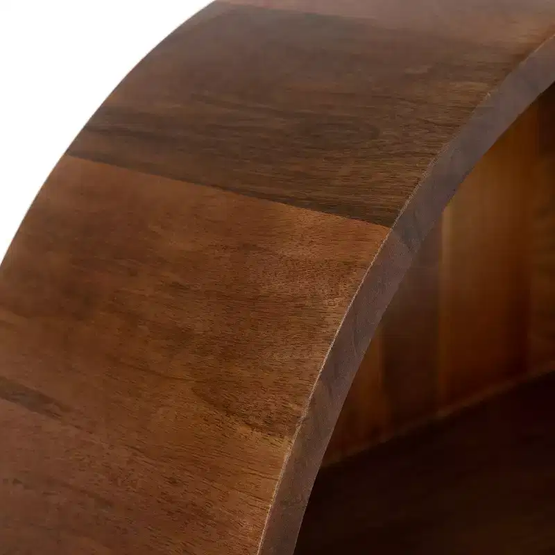 Kate & Laurel All Things Decor 18"x26" Arcott Arch Wall Shelf Walnut Brown