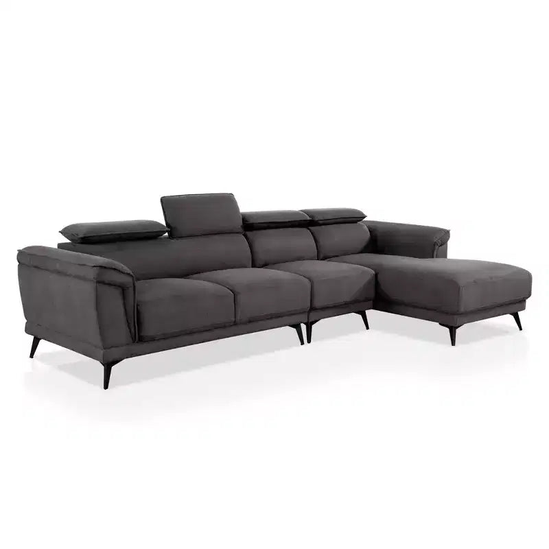 Fleet Large Sectional with Adjustable Headrest - miBasics