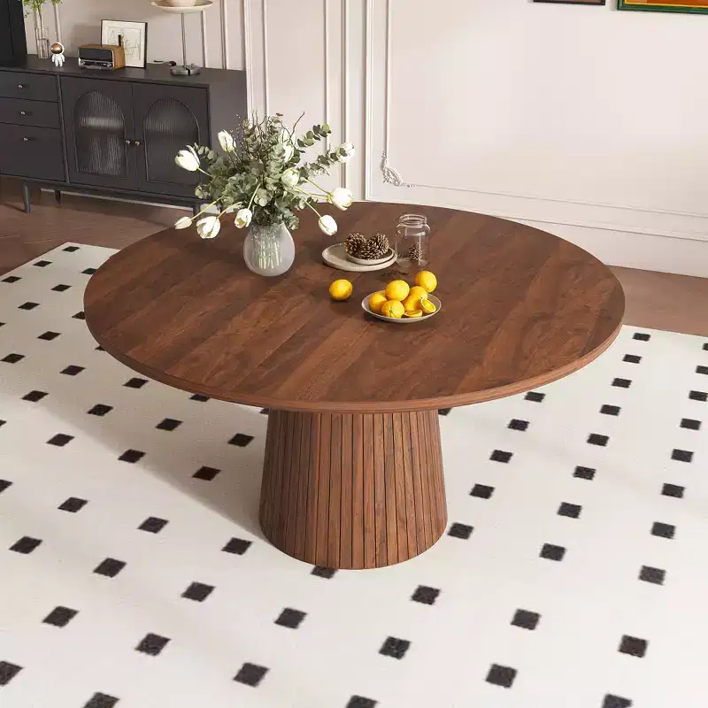 Solid Wood Dining Table Set for 4, 5-Piece Kitchen Table and Chairs Set with Bench, Farmhouse Dining Room Table Set