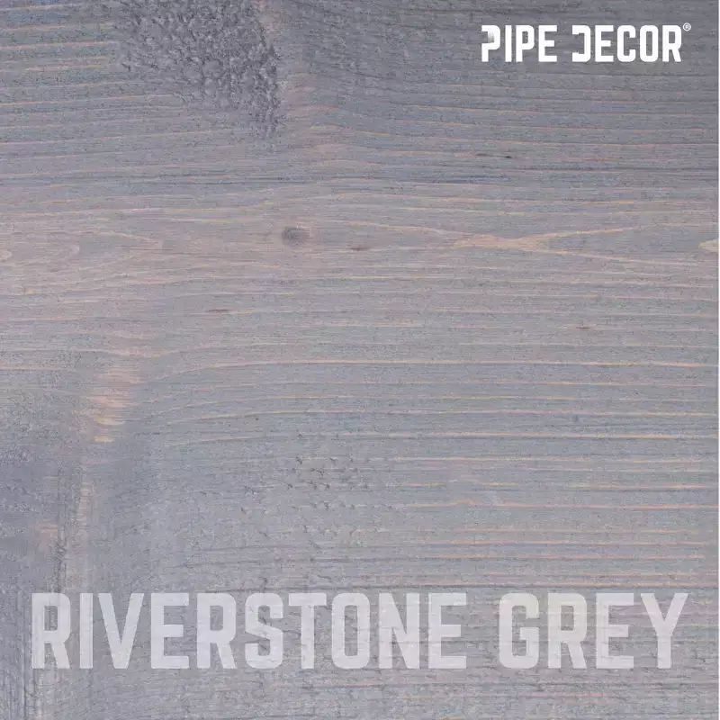 RESTORE Riverstone Grey 36 in. Wood Shelf (Wood Only) by Pipe Decor