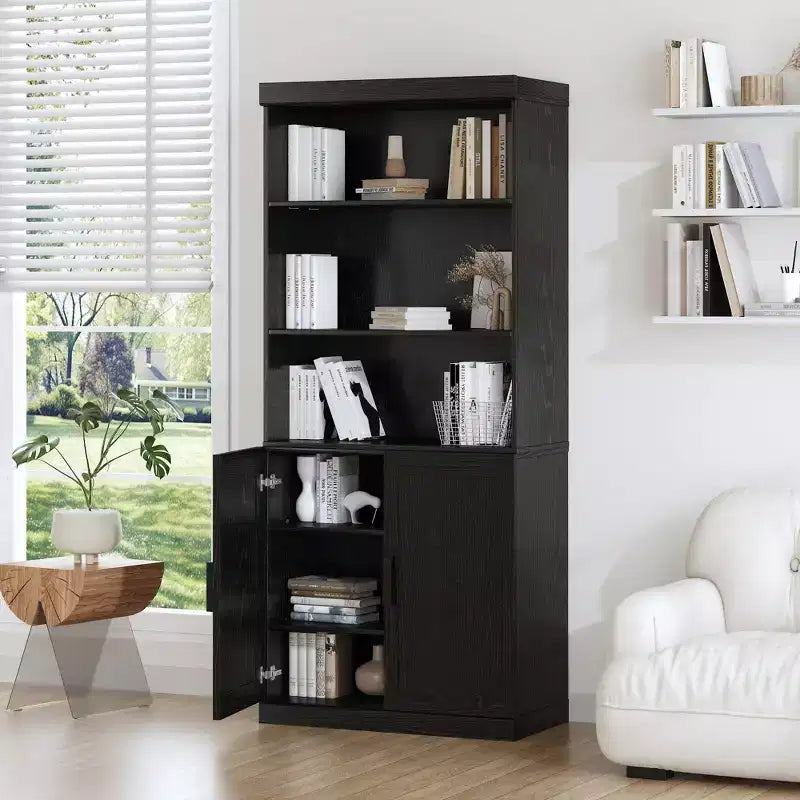 PexFix 72x31x16 Wood Bookcase with Adjustable Shelves