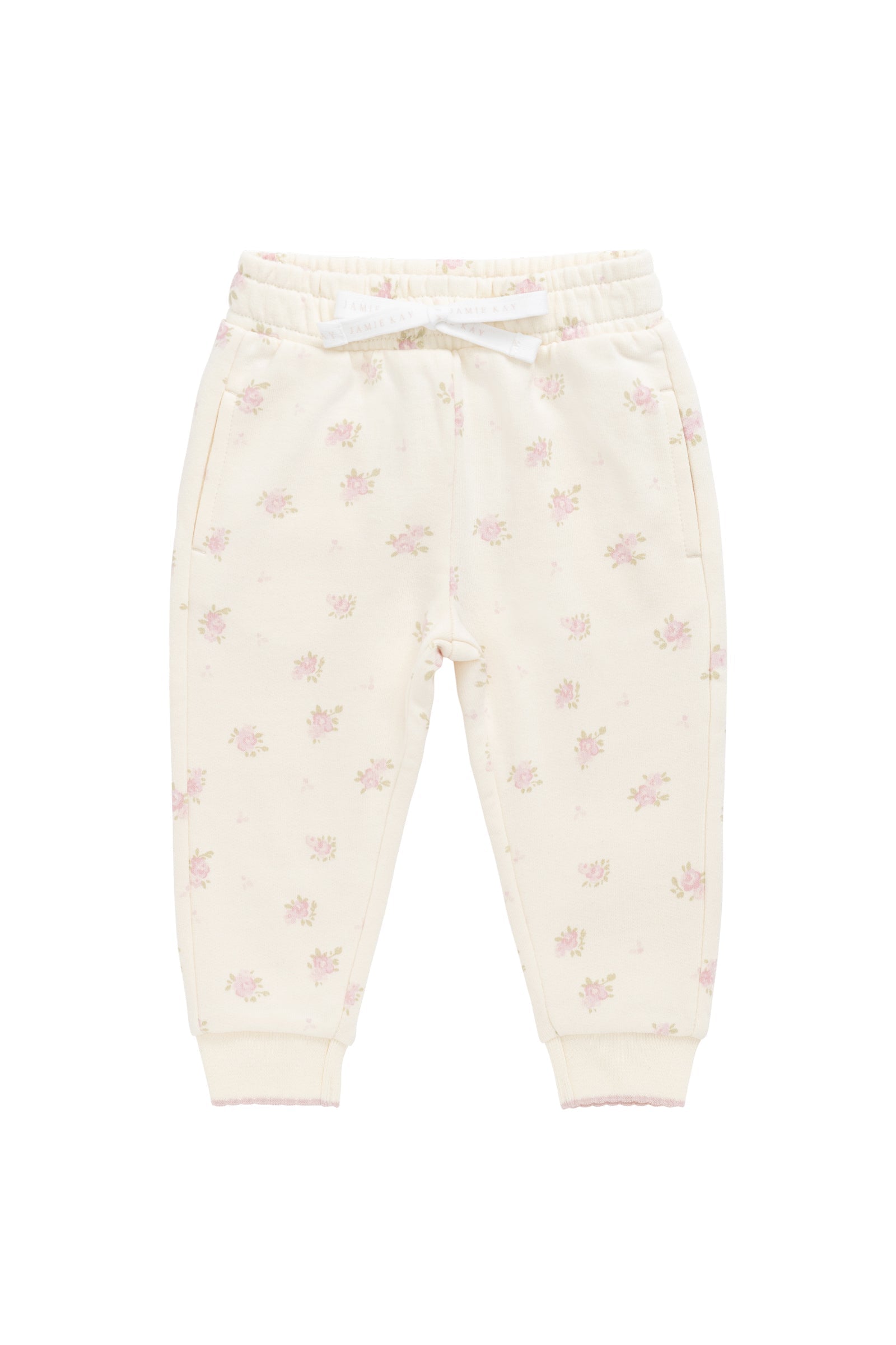 Sporty Neutral Solid Organic Cotton-Spandex Track Pant with Elastic Waist Comfort Fit for Baby & Kids Active Daily Wear (6M�C10Y)