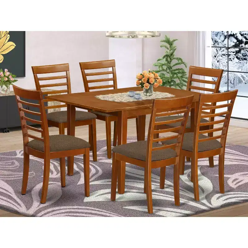 Dinette Set - Small Kitchen Table with 4 Chairs - Cottage Style Dining Room Set