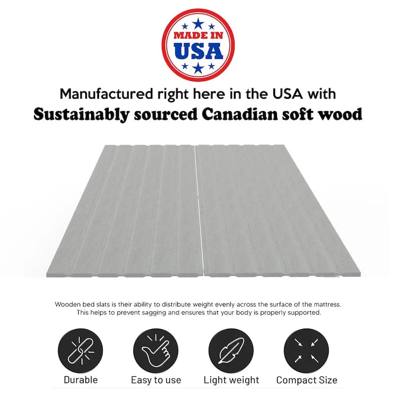 Wooden Bed Slats with Cover