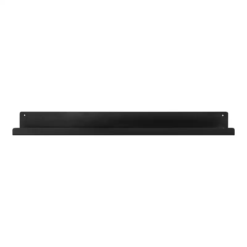 Kate & Laurel All Things Decor 36" Mezzo Modern Metal Ledge Shelf Black: Wall Mounted, No Assembly Required