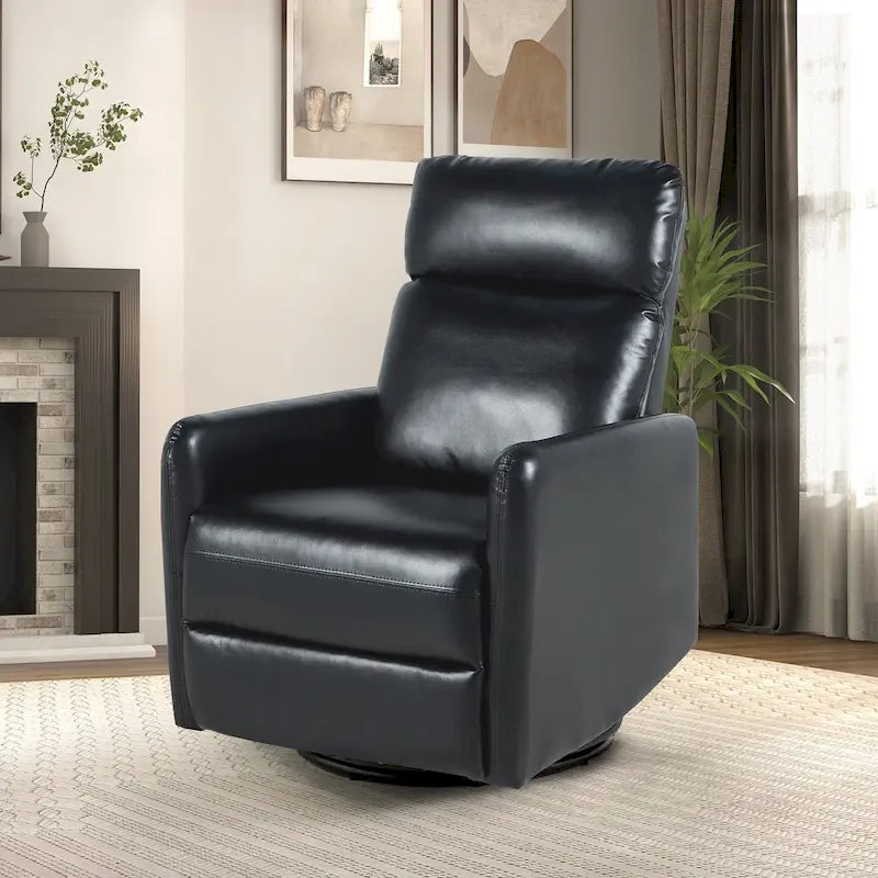 Manual Swivel Recliner with Metal Base