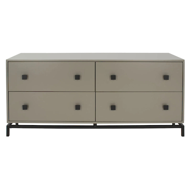 4-Drawer Bedroom Dresser, Couture Style, Solid Wood Frame, Elegant Finish