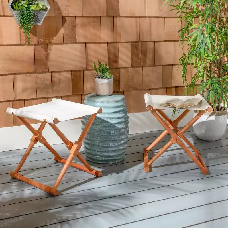 Breanne Stool Indoor/Outdoor (Set of 2) - PAT7053 - Safavieh
