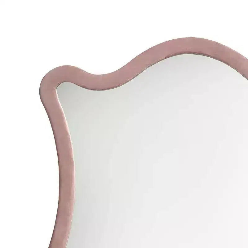 Acme Furniture Salonia Dresser Mirror Pink Velvet