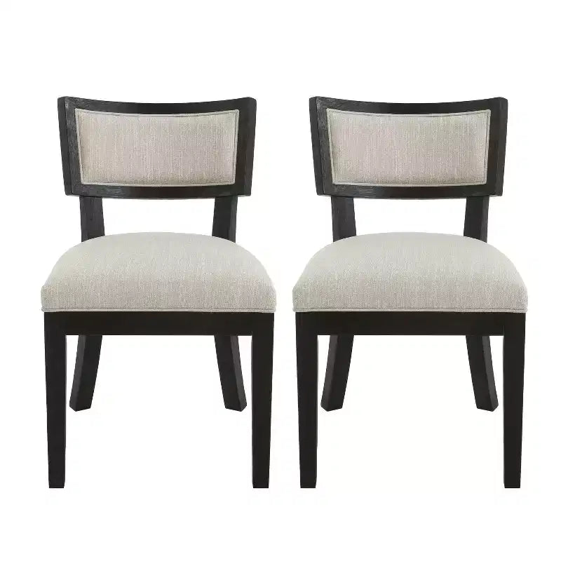 GDFStudio Steven Indoor Rubberwood Upholstery Dining Chair, Set of 2