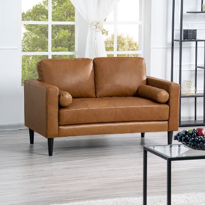 Home Imports Emporium Upholstered Chair, Loveseat and Sofa Set Combos for Living Room in Tan, Leather