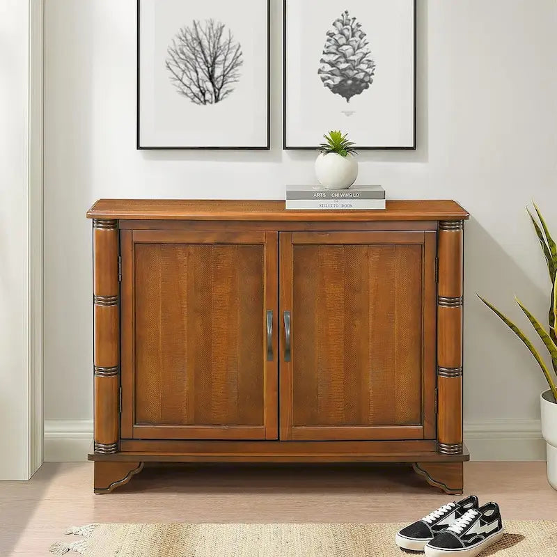 40-Inch 2-Door Sideboard Buffet Console Table with Adjustable Shelf