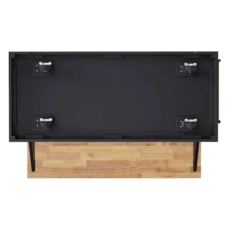 54  Large Kitchen Island with Rubber Wood Drop Leaf, Embossed Texture Rolling Kitchen Cart on 4 Wheels with 4 Doors & 3 Drawers