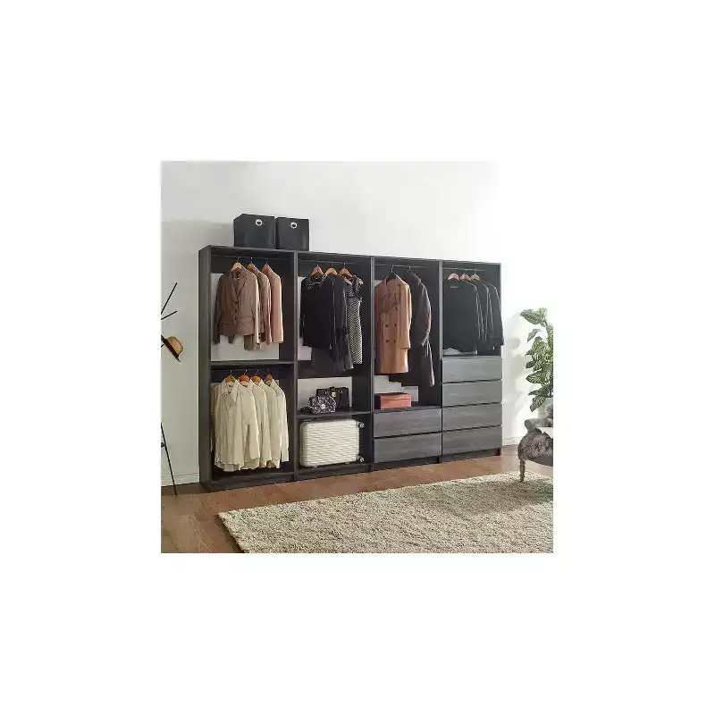 Freestanding Walk in Wood Closet System
