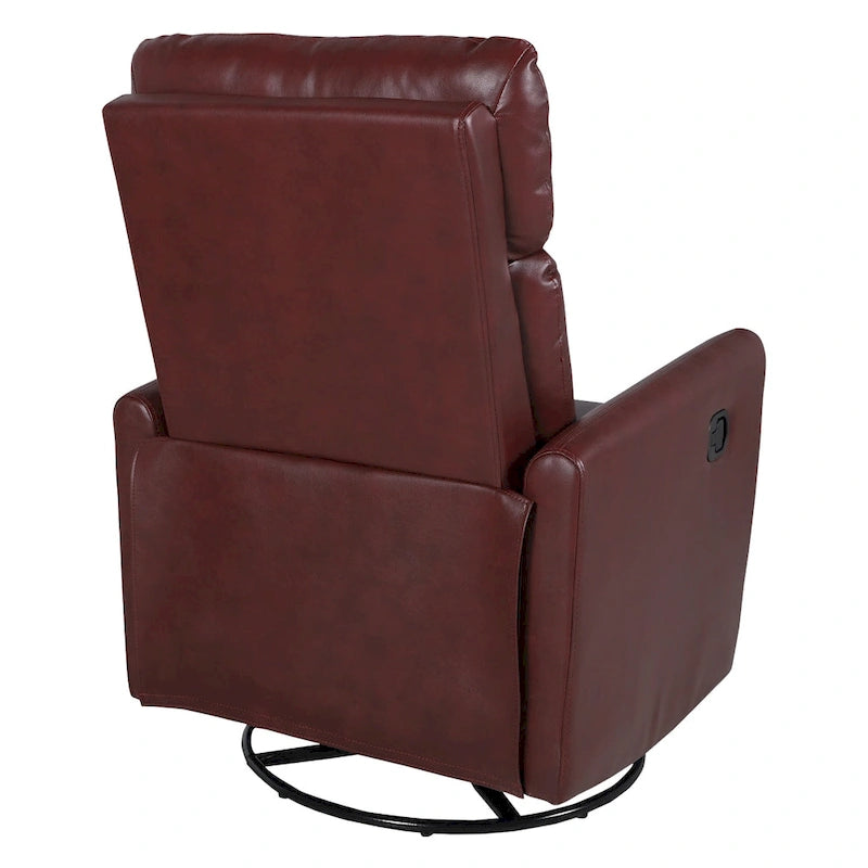 Manual Swivel Recliner with Metal Base