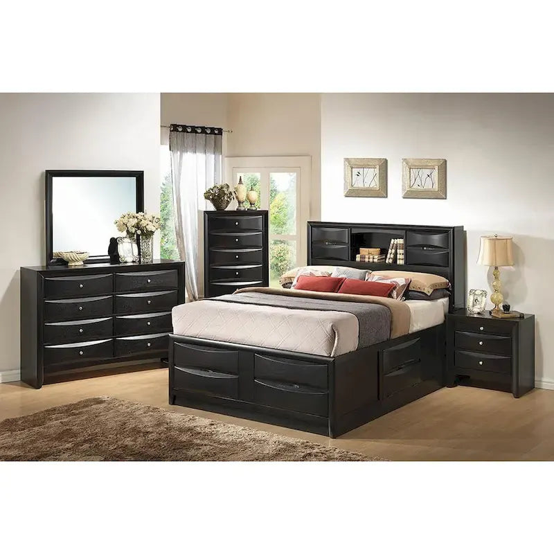 Black Storage Bed