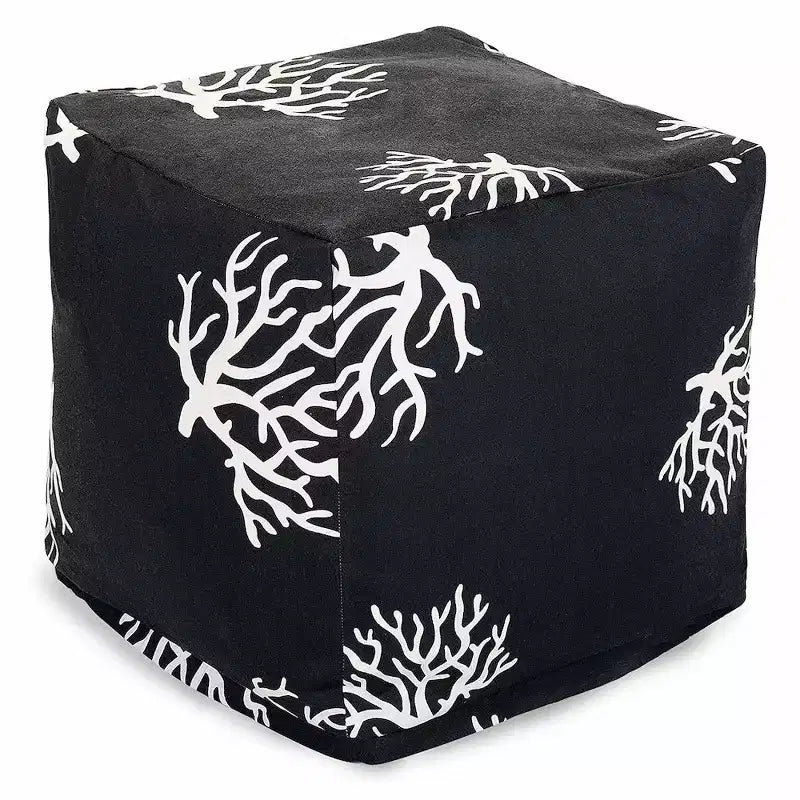 Cube Pouf Coral