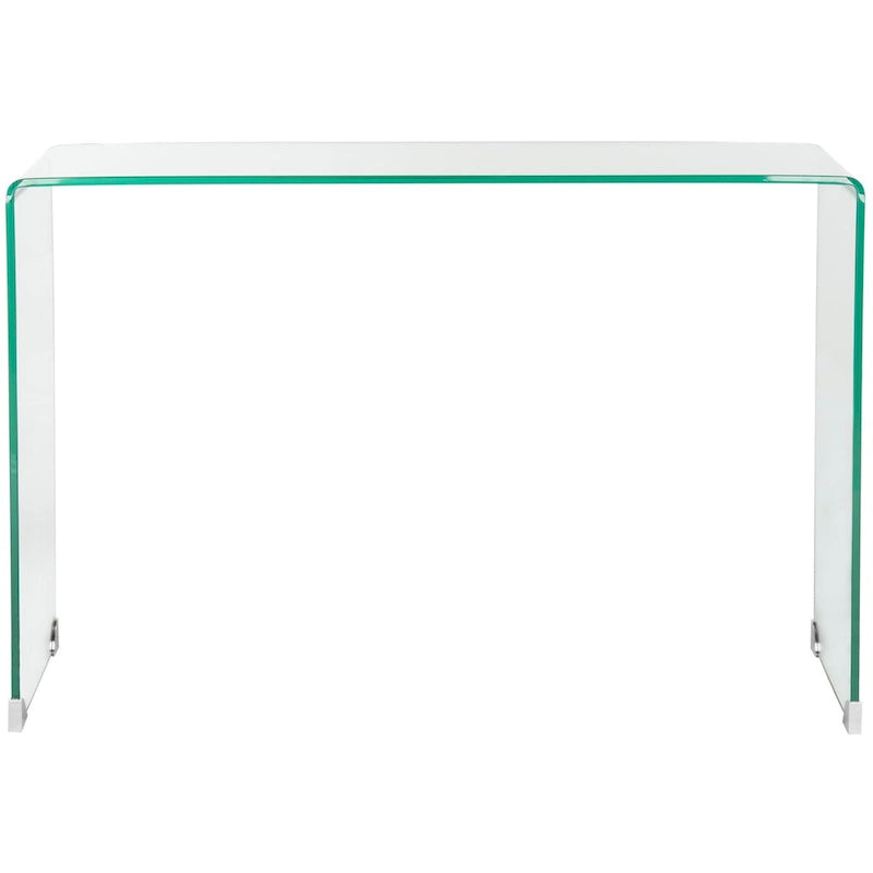 Clear Tempered Glass Console Table - 43.3 x 13.8 x 29.5 in.