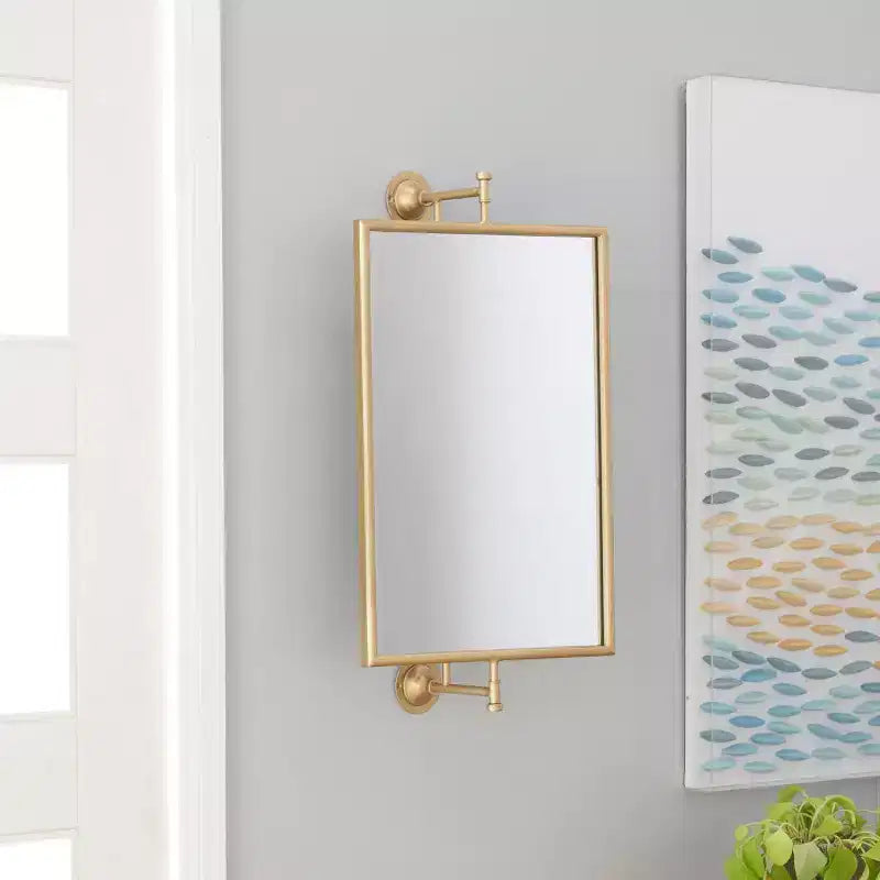 Metal Handmade Rectangular Shaped Wall Mirror - Olivia & May