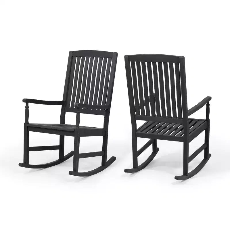 Christopher Knight Home Arcadia Outdoor Acacia Wood Rocking Chairs (Set of 2)